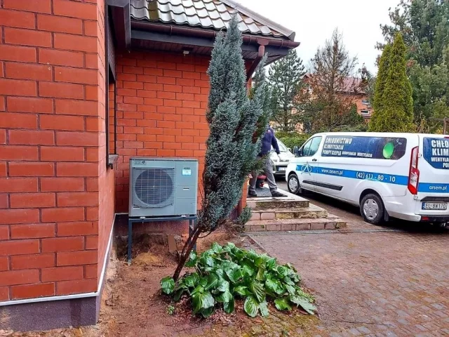Montaż pompy ciepła w Bełdowie